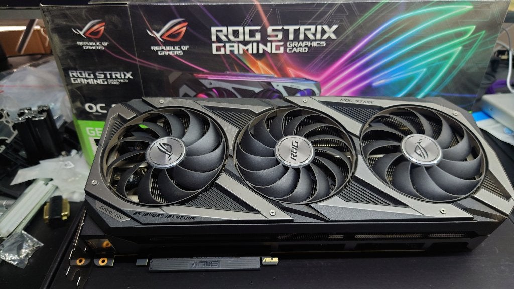 ASUS ROG Strix GeForce RTX 3070 Ti OC Edition, Computers en Software, Videokaarten, Ophalen, Zo goed als nieuw, GDDR6, PCI-Express 4