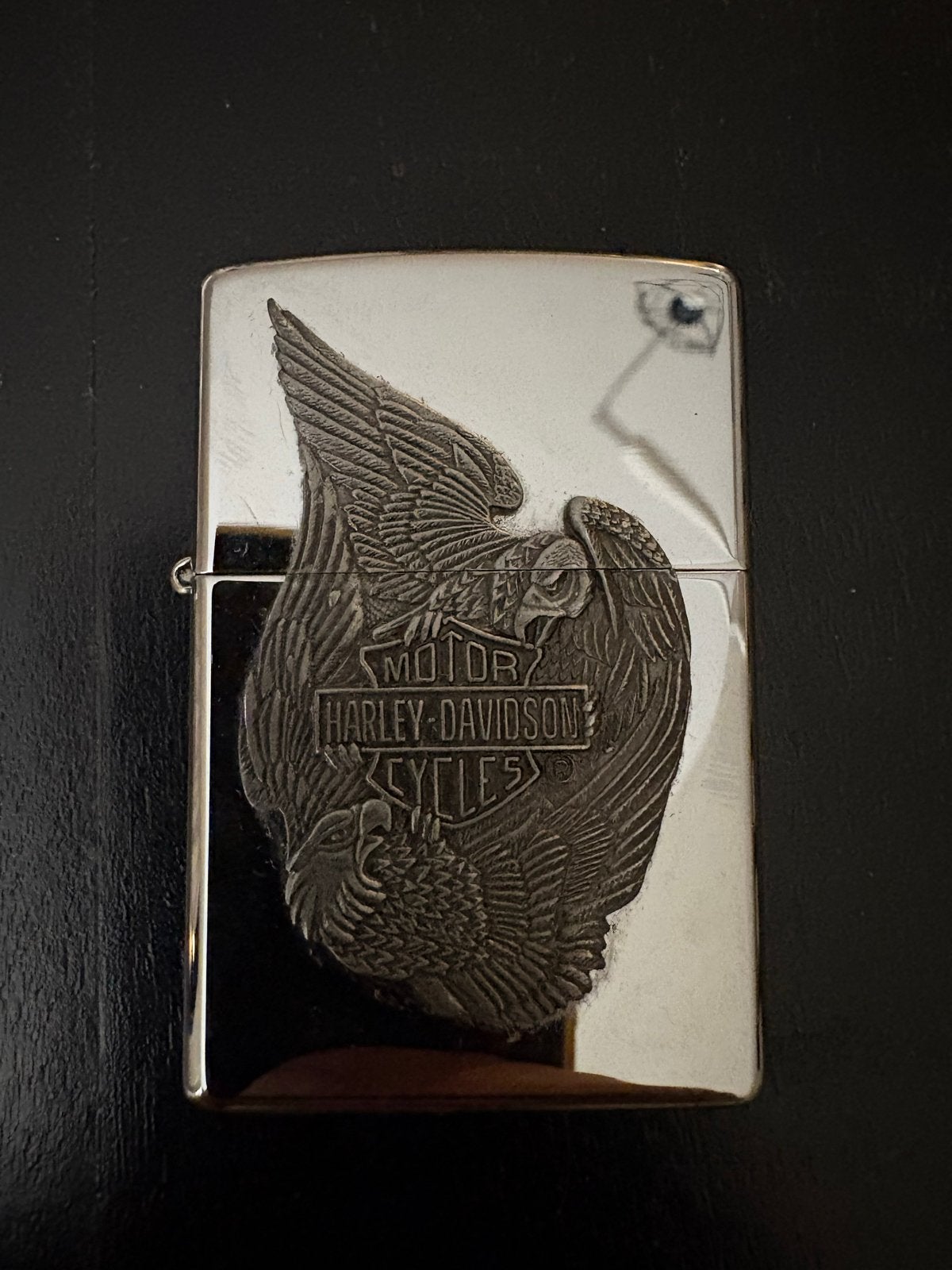 Ongebruikte Zippo aansteker uit 1997 - Harley Davidson, Verzamelen, Ophalen of Verzenden, Zo goed als nieuw, Aansteker
