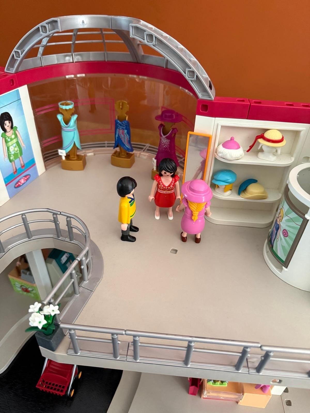 Playmobil - Groot ingericht winkelcentrum met uitbreiding, Ophalen of Verzenden, Zo goed als nieuw