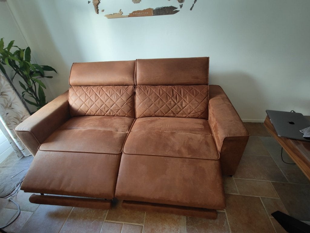 Lederen bankenset cognac 2x 2-zits, ook los te koop, Ophalen, Gebruikt, 150 tot 200 cm, 75 tot 100 cm