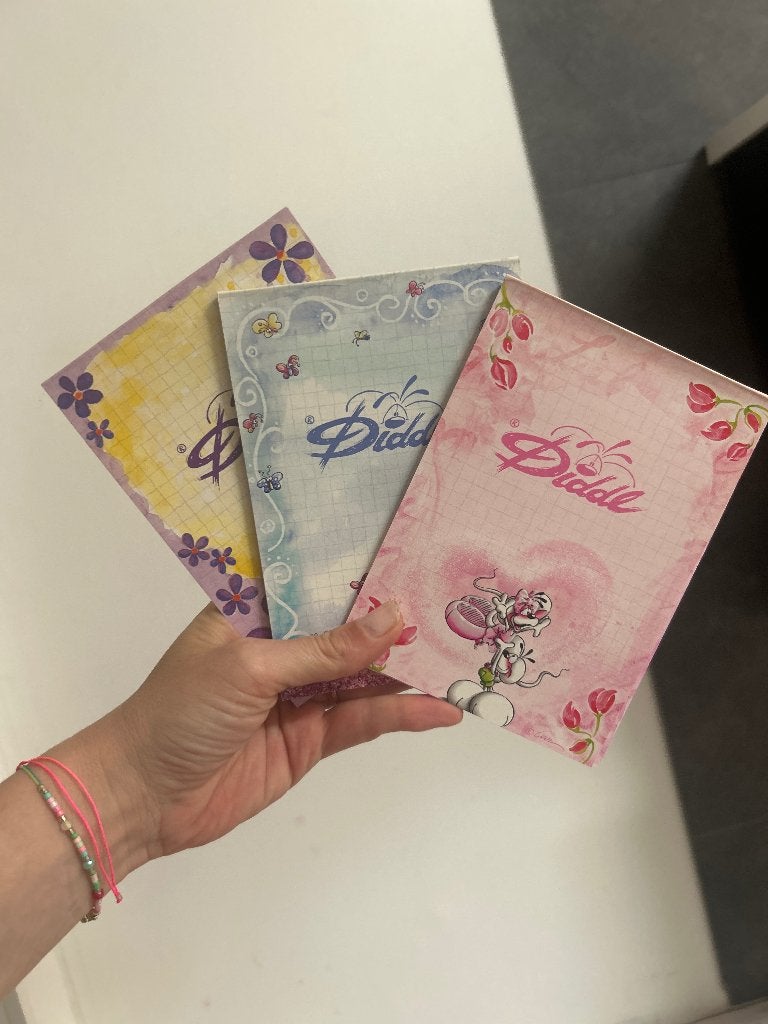 Diddl kladblokken, Ophalen of Verzenden, Diddl, Zo goed als nieuw, Papier, Kaart of Schrift