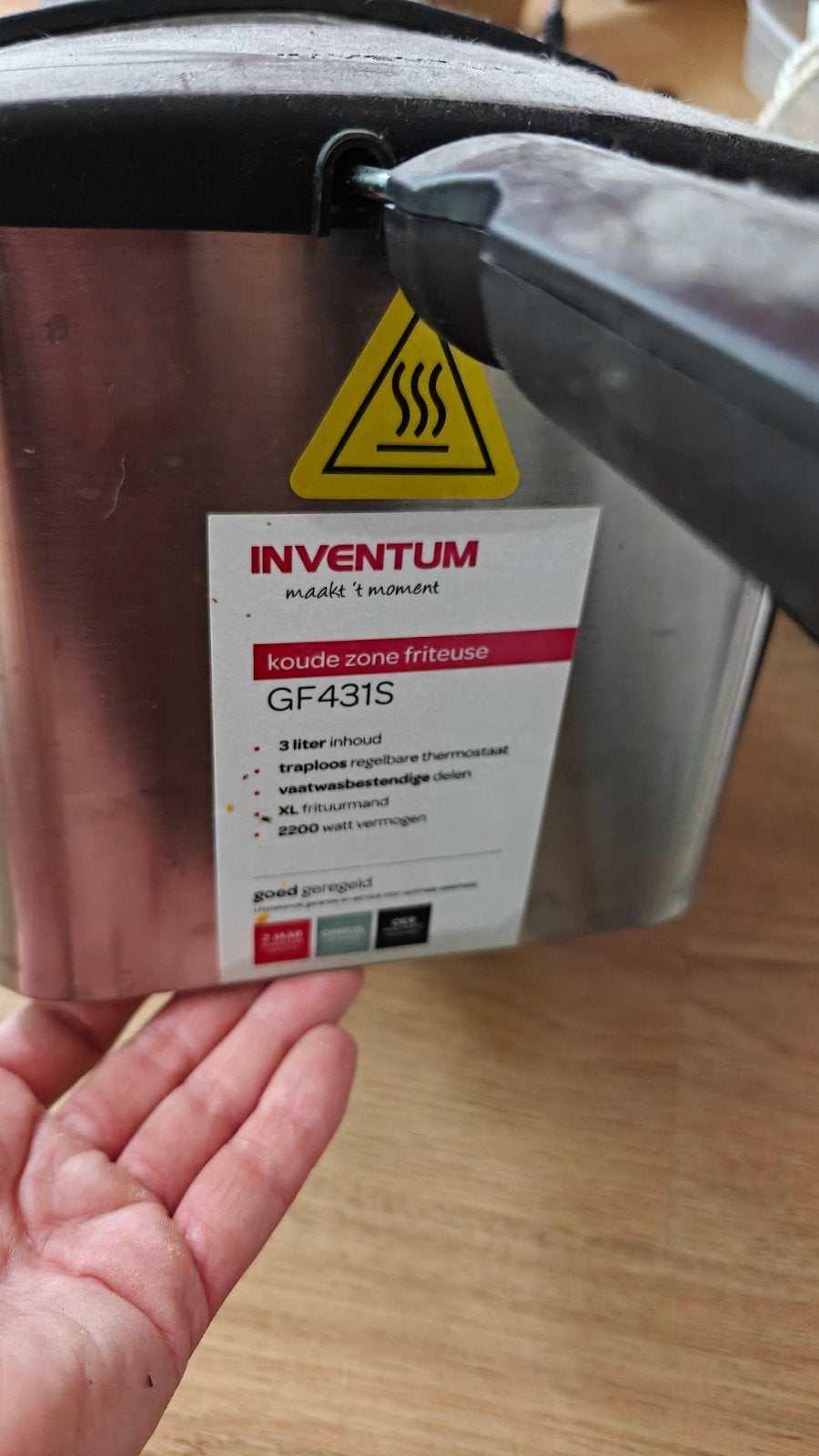 Gratis frituurpan gebruikt, Ophalen, Gebruikt, Wit