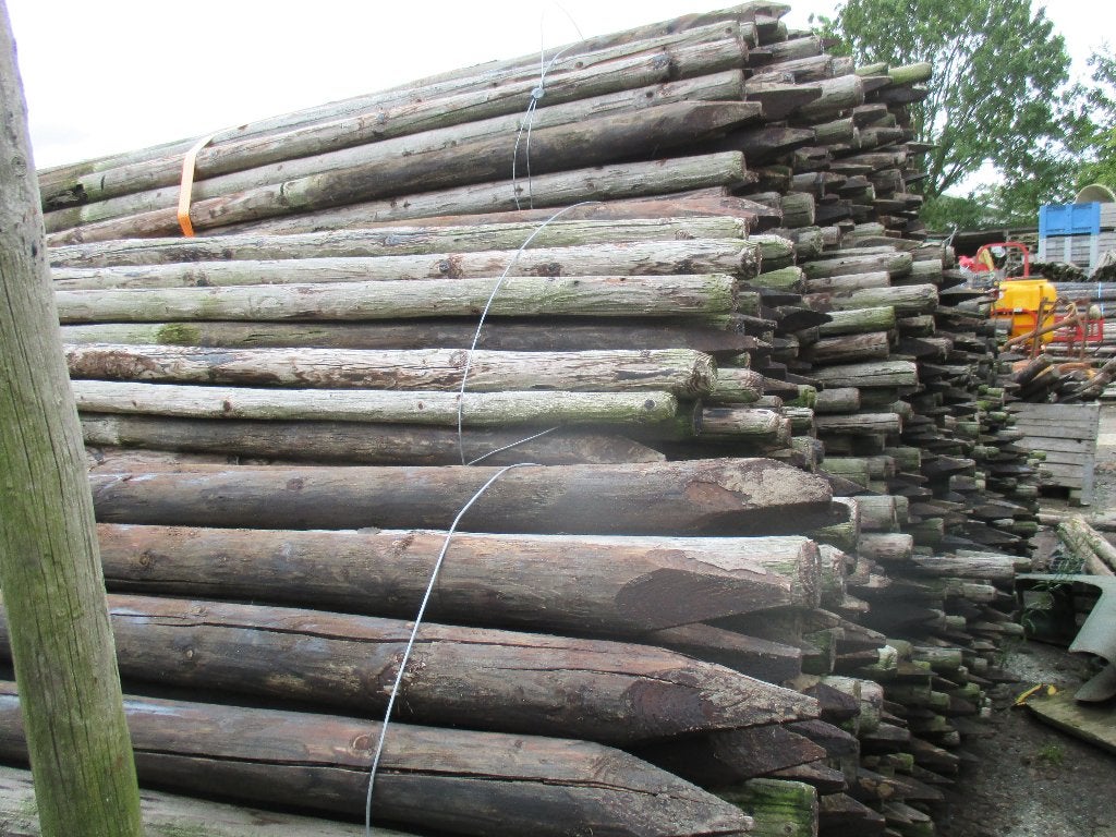 boompalen  dik  7 cm  lang  300  cm, Tuin en Terras, Ophalen, Gebruikt, 250 cm of meer, Palen