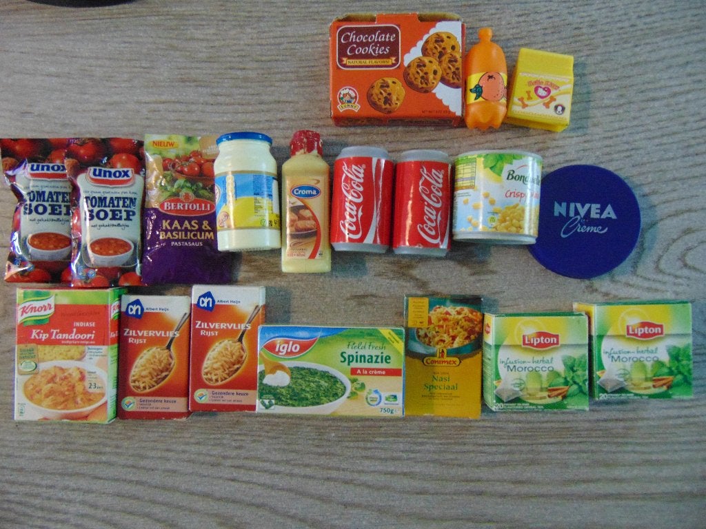 set AH mini's boodschappen mini 16 stuks + 3 andere, Verzamelen, Albert Heijn, Ophalen of Verzenden
