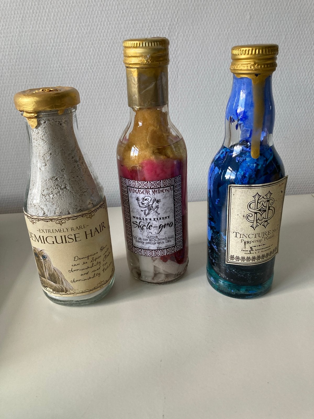 Harry Potter Potions - Demiguise Hair, Skele-gro, Tincture, Ophalen of Verzenden, Zo goed als nieuw, Replica