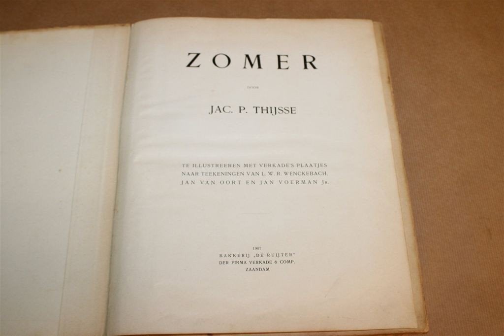 Zomer — Verkade Album Thijsse Compleet, Antiek 1907, Ophalen of Verzenden, Gelezen
