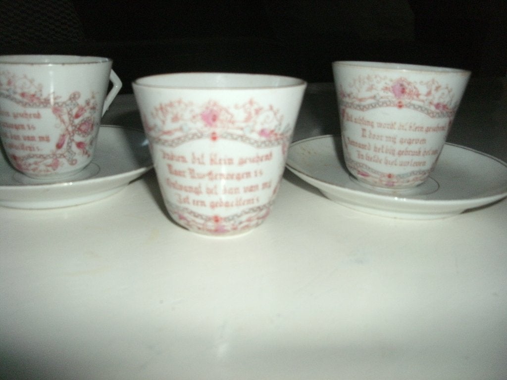 kop en schotels, Ophalen