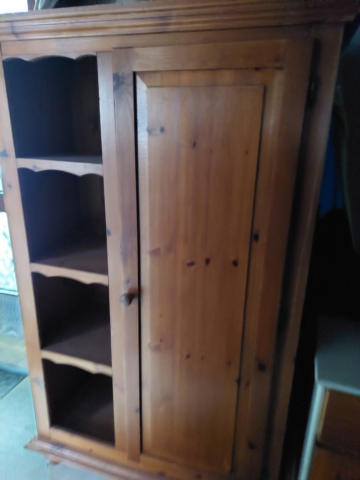 grenen kast, Ophalen, Gebruikt, 170 cm of meer