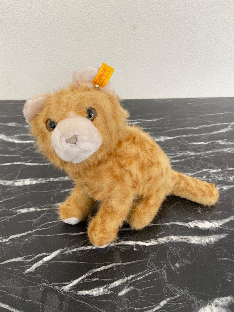 Steiff poes met knop 23 cm, Ophalen of Verzenden