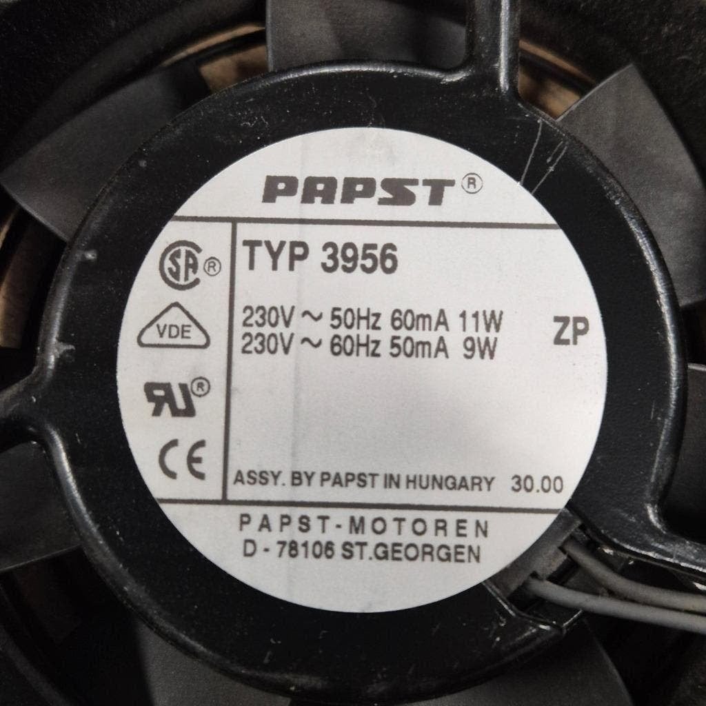 kleine koeler / ventilator  PAPST TYP 3956   230 VOLT, Ophalen of Verzenden, Nieuw