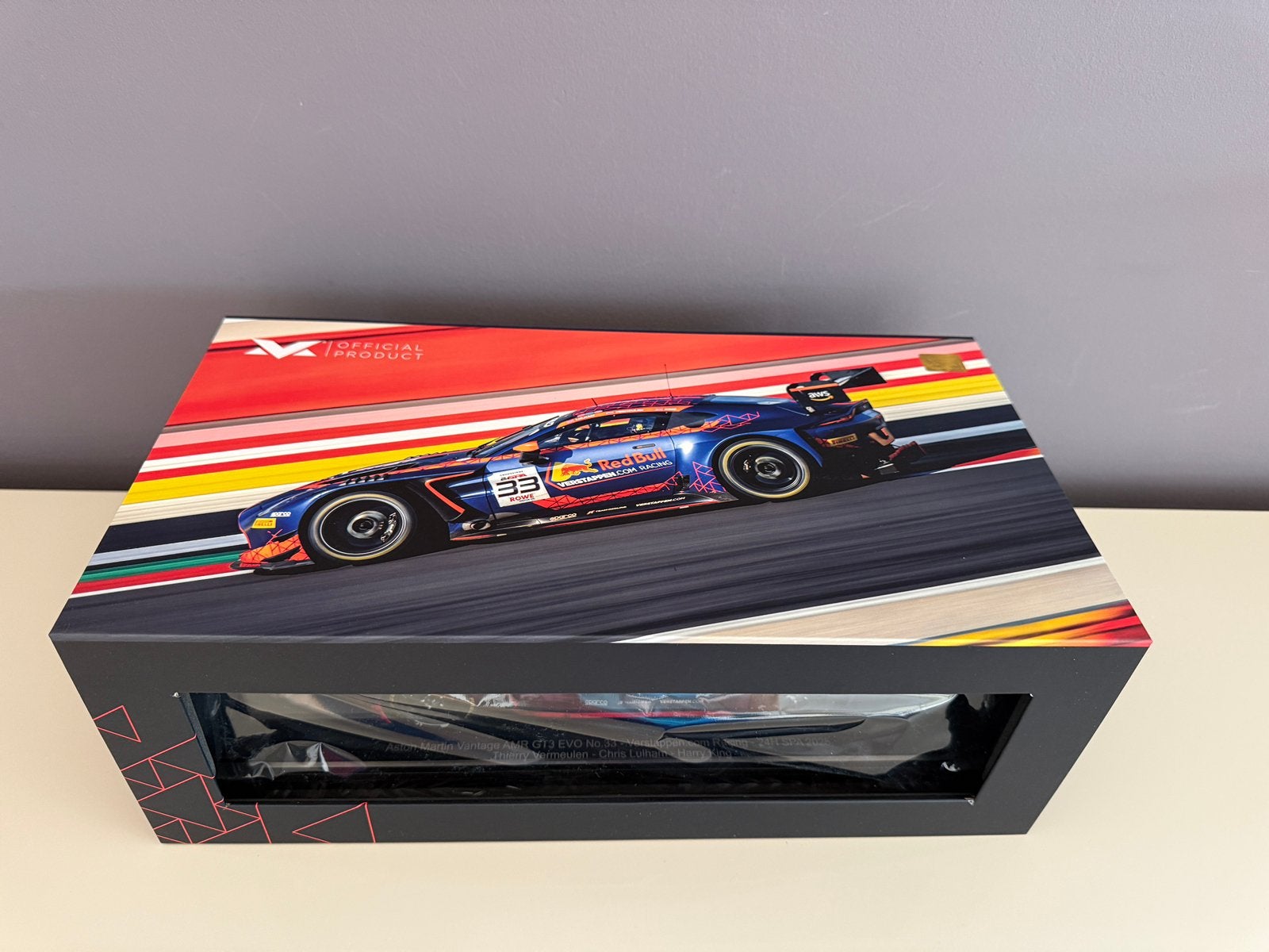1:18 24h Spa 2025 Aston Martin AMR GT3 Verstappen Racing, Ophalen of Verzenden, Zo goed als nieuw, Overige merken