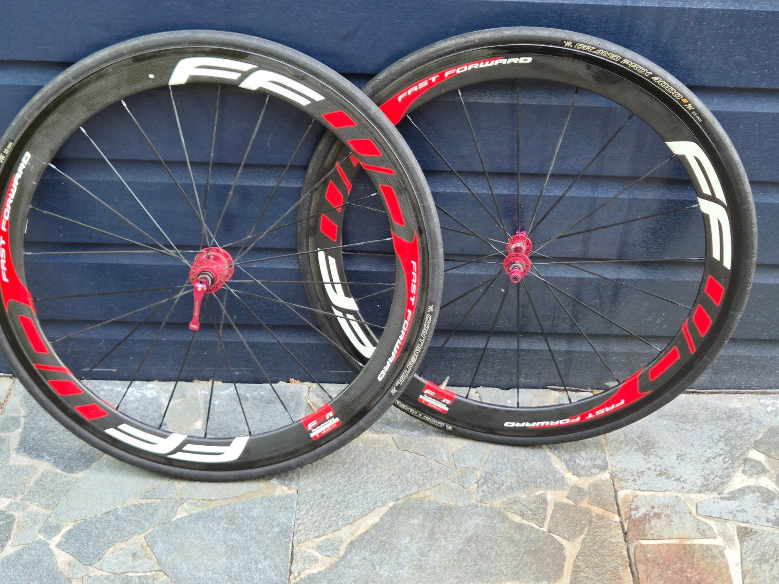 Fast Forward FFWD F6R C. Wielset met Continental GP4000S, Wiel, Gebruikt, Fast Forward, Ophalen of Verzenden