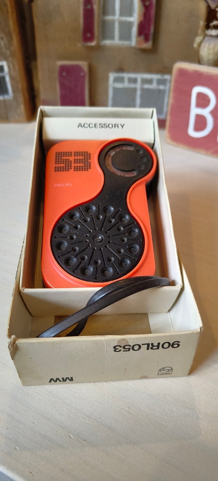 Vintage Philips 90RL053 Transistorradio Oranje, Audio, Tv en Foto, Radio's, Ophalen