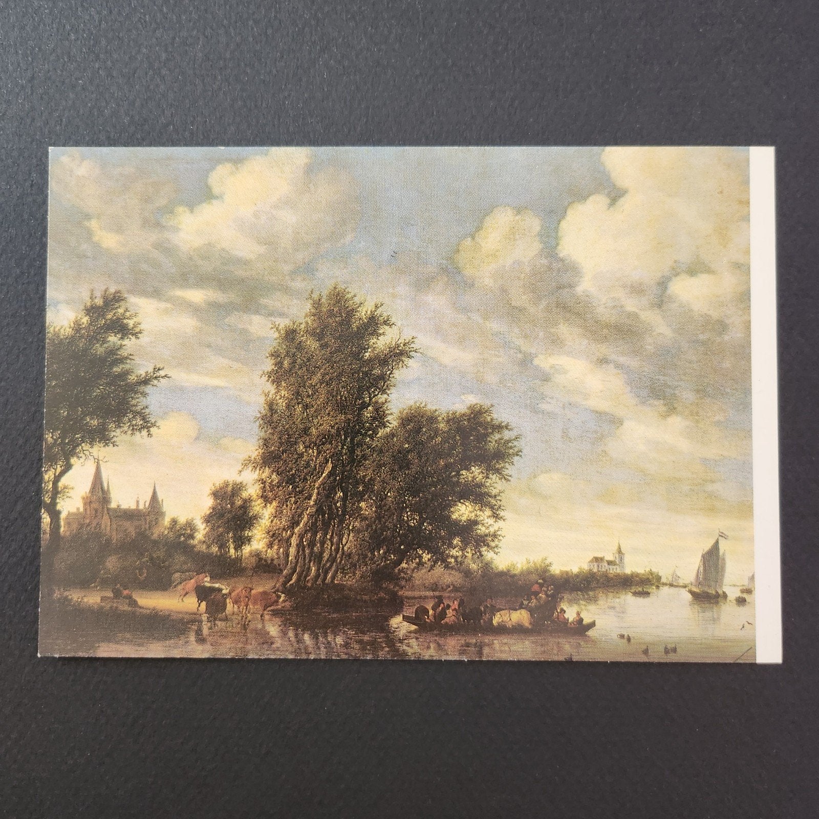 Ansichtkaart Rijksmuseum Amsterdam - De Veerpont, Verzenden, Ongelopen