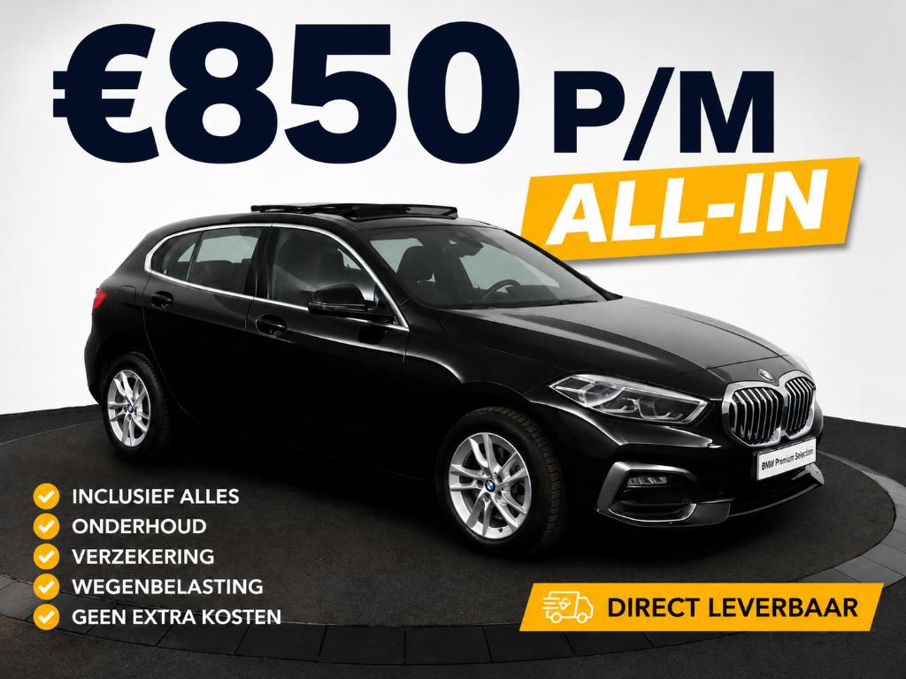 BMW 118i Full Operational Lease ook met BKR, Auto's, 136 pk, Zwart, Bruin, Particulier
