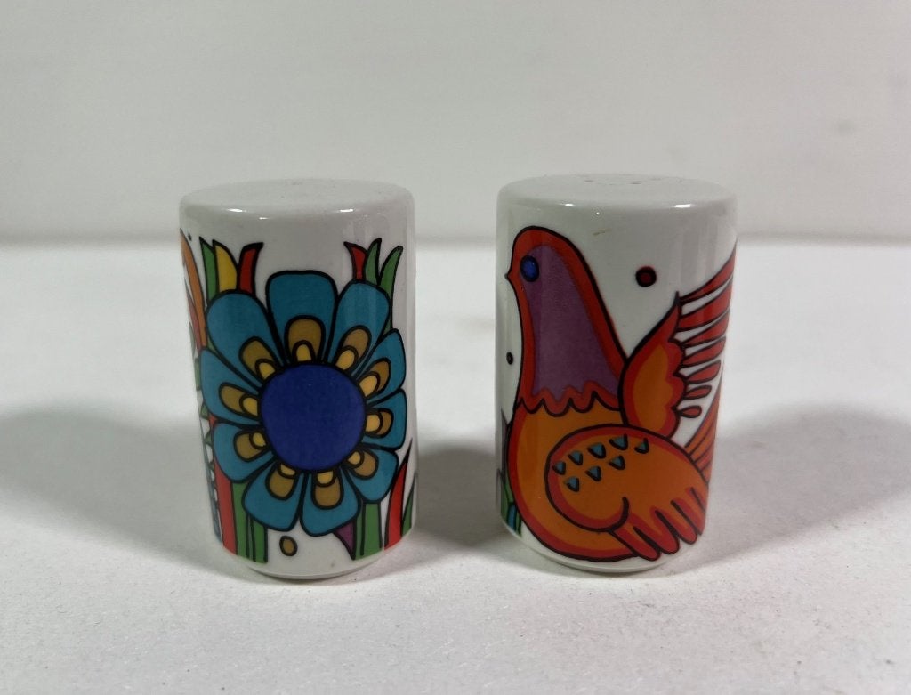 Vintage Peper- en Zoutstel Villeroy & Boch Acapulco jaren 70, Overige merken, Keramiek, Overige typen, Vintage