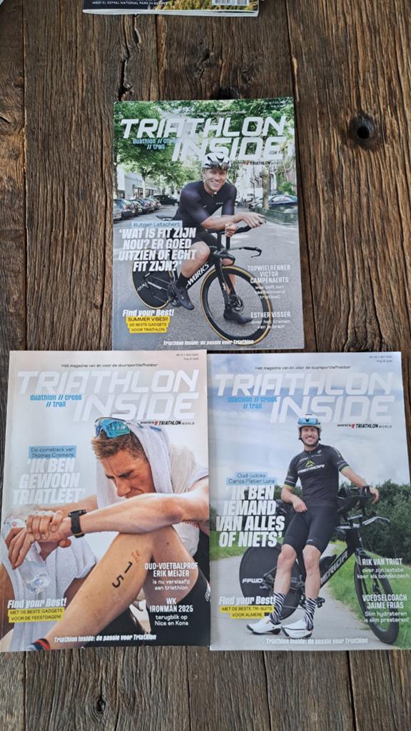 Triathlon Inside Magazine - 3 nummers, Ophalen of Verzenden, Gelezen, Sport en Vrije tijd