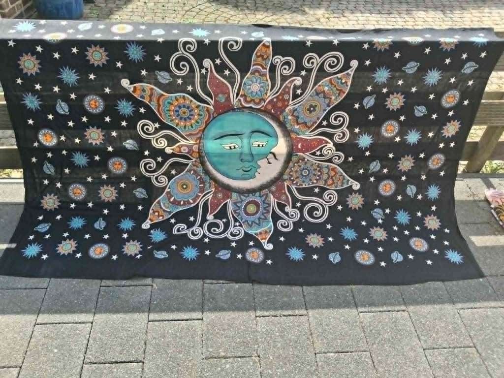 Mandala tafellaken, Ophalen, 210 cm, 130 cm, Nieuw
