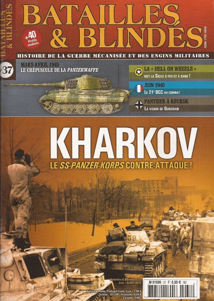Batailles & blindes No 37 Kharkov, Ophalen of Verzenden, Voor 1940, Zo goed als nieuw, Landmacht