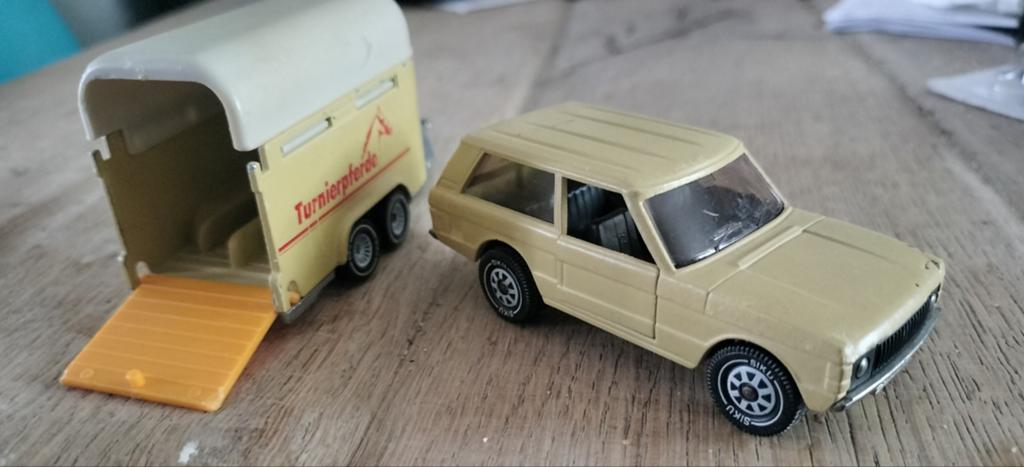 Zeer nette SIKU RANGE ROVER MET PAARDENTRAILER, Ophalen of Verzenden, Zo goed als nieuw, Auto, SIKU