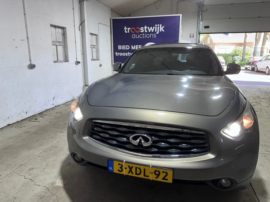 Infiniti FX37S 3.7 V6 Automaat–Luxe SUV–Trekhaak–Nette staat, Auto's, Automaat, 3696 cc, Zwart, 2000 kg