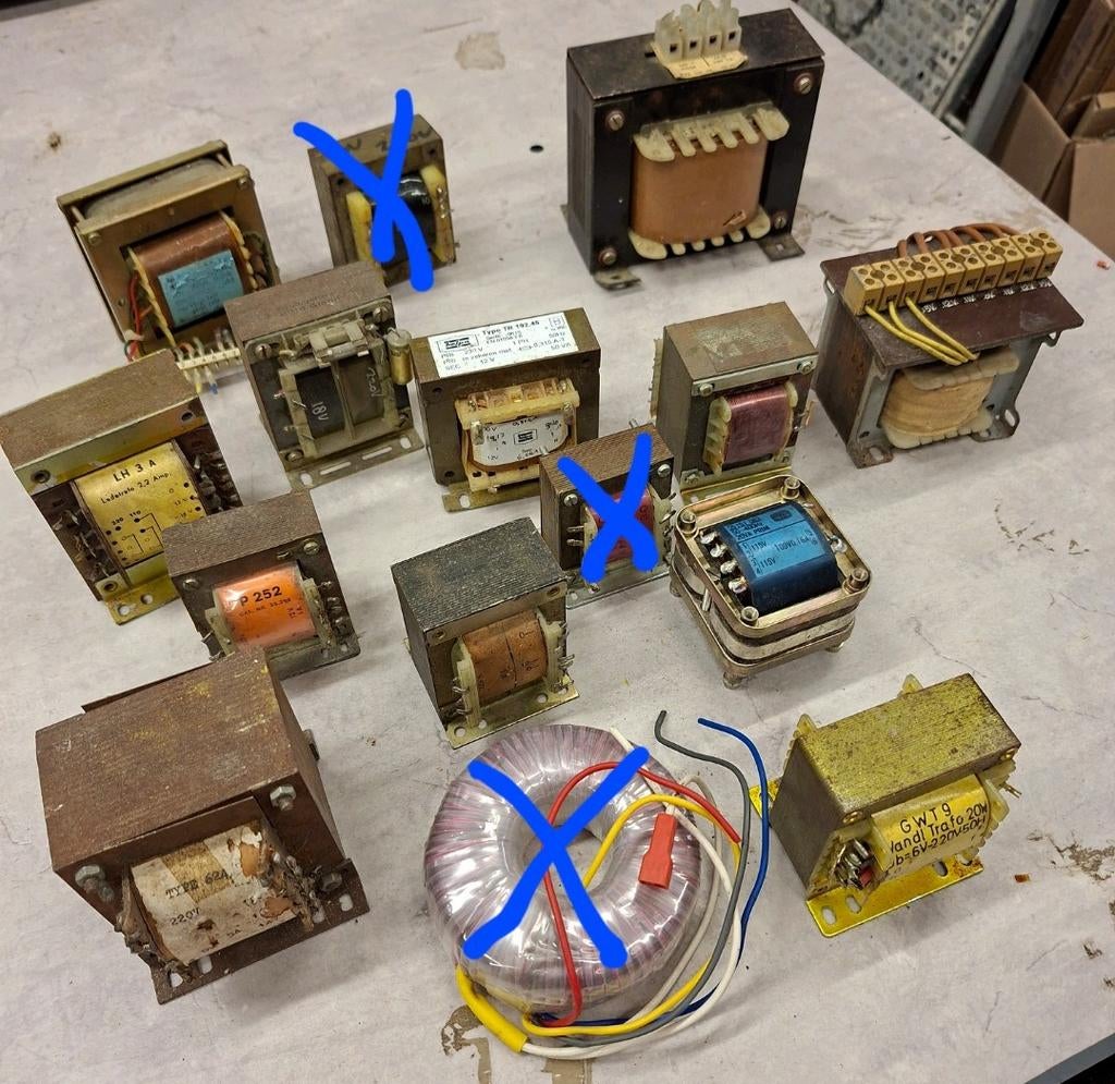 Partij laagspanning voedingstrafo's, Hobby en Vrije tijd, Elektronica-componenten, Ophalen of Verzenden, Gebruikt
