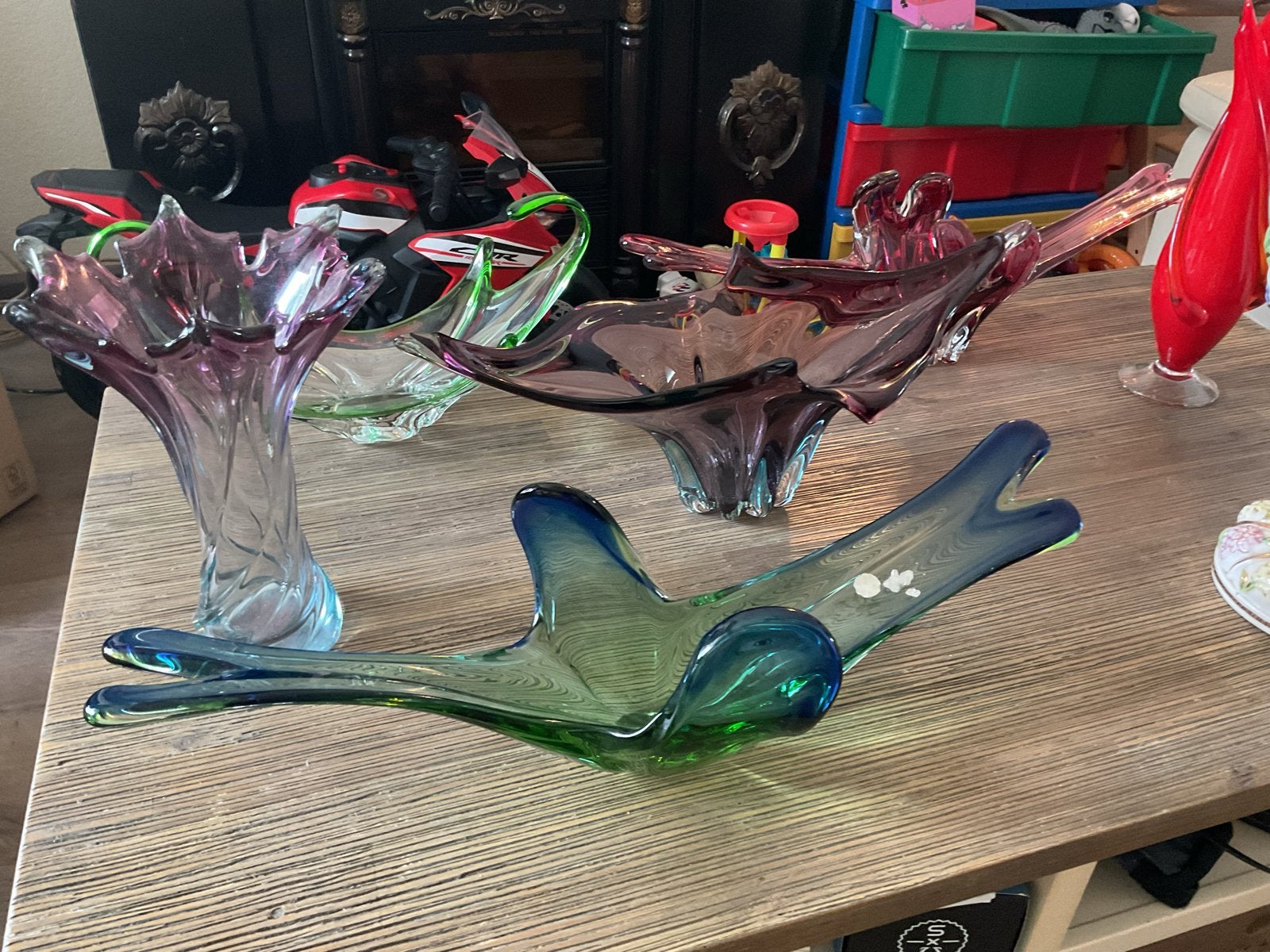 Prachtige Murano schalen en vaas, Ophalen