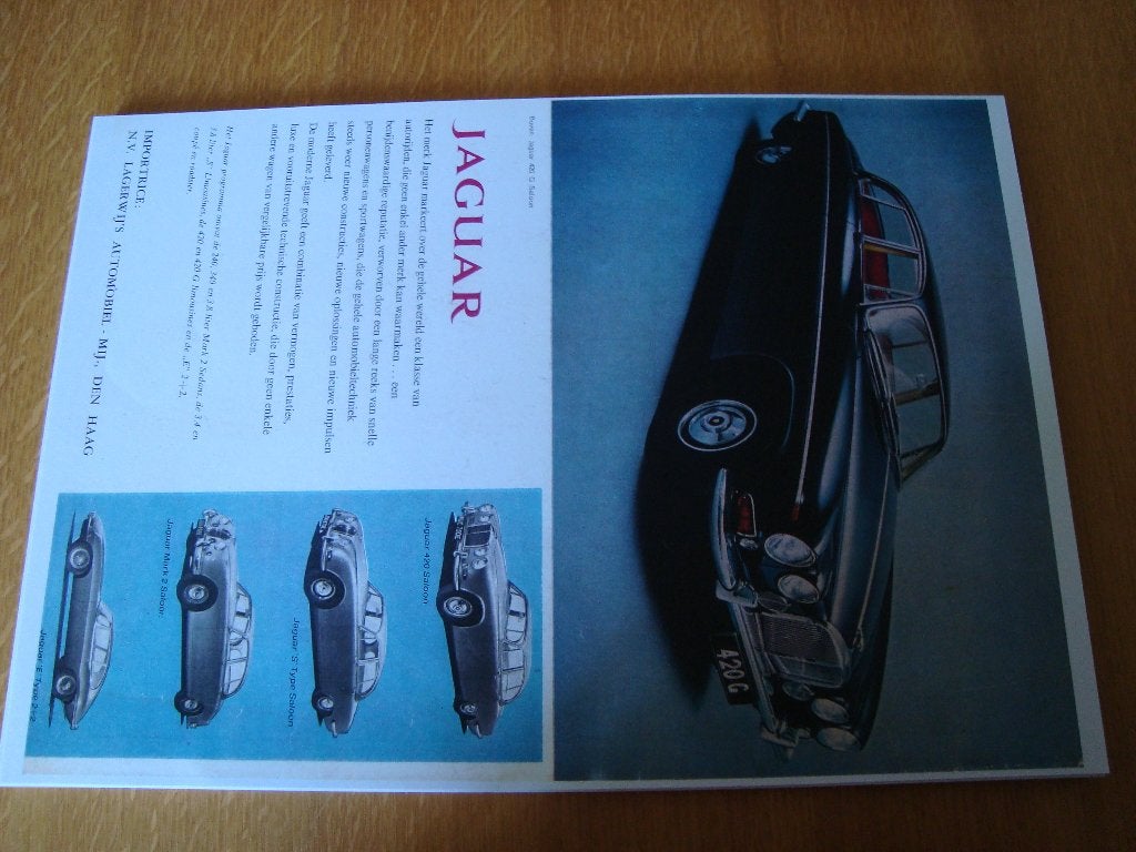 Jaguar plaat 42-30 cm, Ophalen of Verzenden, Nieuw, Auto's