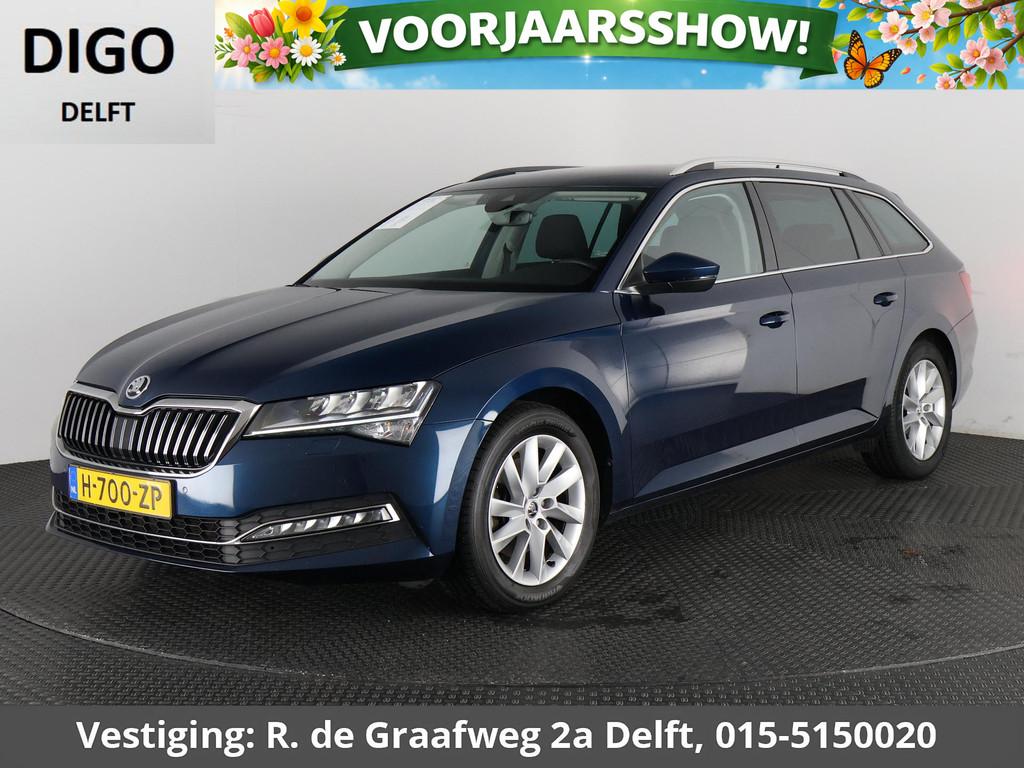 Skoda Superb Combi 1.5 TSI ACT Business Edition Automaat | N, Auto's, Skoda, Stof, 4 cilinders, 150 pk, Blauw