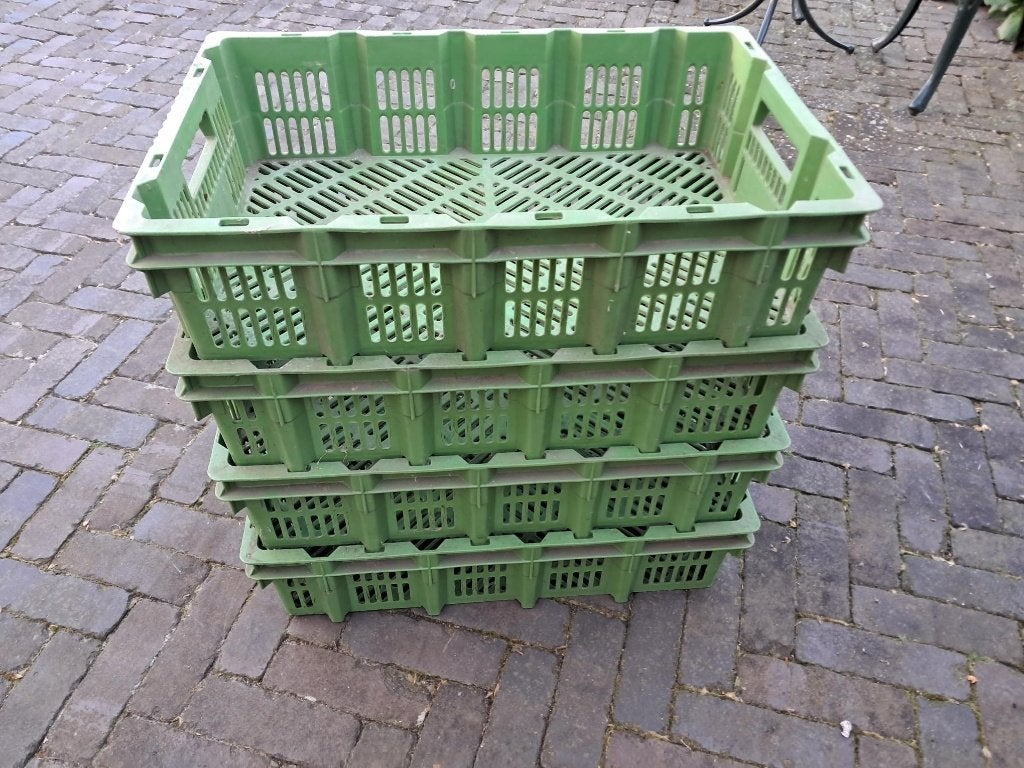 4x stapelkratten Lotus Heel stevige kratten 60x40x15 cm, Doe-het-zelf en Verbouw, Kratten en Dozen, Gebruikt, 40 tot 60 cm, 50 tot 75 cm