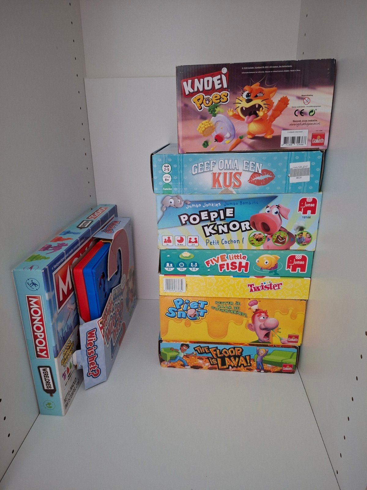 Diverse bordspellen: Knoei Poes, Twister, Monopoly en meer!, Een of twee spelers, Ophalen, Gebruikt, Diverse