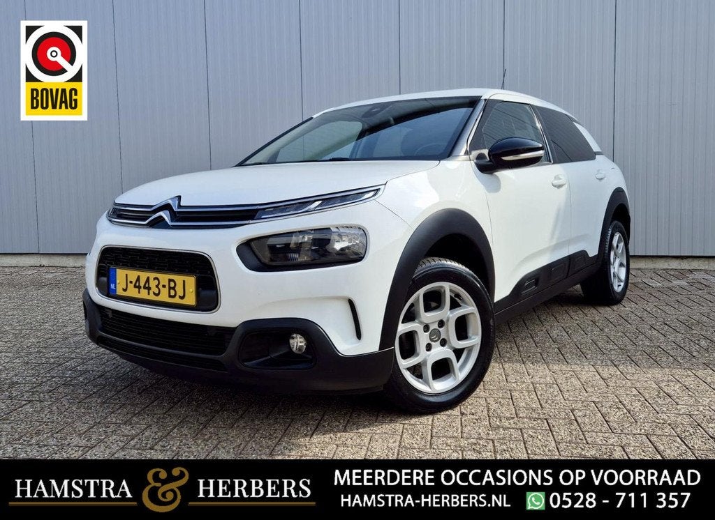 Citroen C4 Cactus 1.2 PureTech Shine Plus wit, Auto's, Citroën, Bedrijf, Te koop, C4 Cactus, ABS, Achteruitrijcamera, Airbags