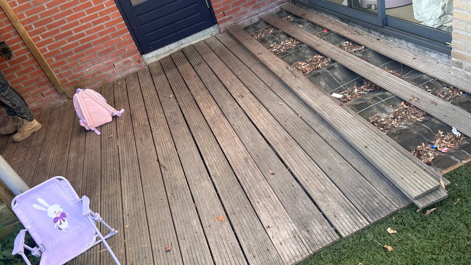 Gebruikte vlonderplanken diverse lengtes, Tuin en Terras, Ophalen of Verzenden, Gebruikt, Hout