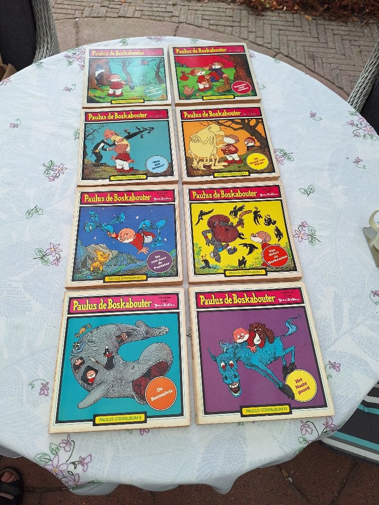 Paulus de Boskabouter deel 1 t/m 6, 9 en 10, Boeken, Gelezen, Jean Dulieu /  Jan van Oort, Ophalen of Verzenden, Meerdere stripboeken