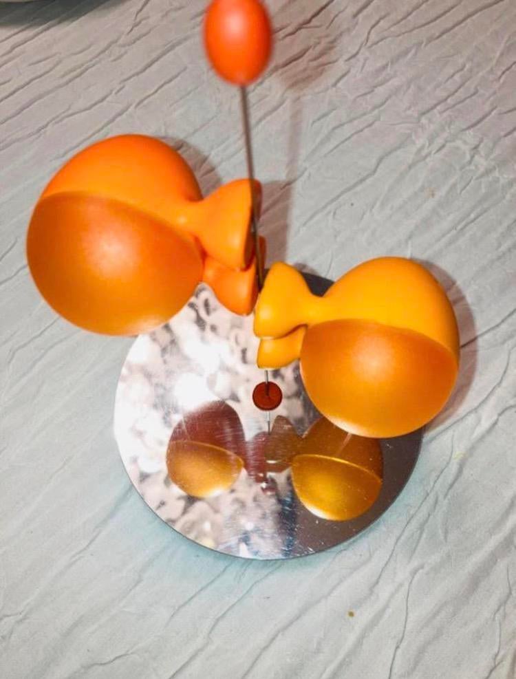 Alessi peper  & zout ORANJE, Hobby en Vrije tijd, Feestartikelen, Ophalen of Verzenden, Zo goed als nieuw, Carnaval