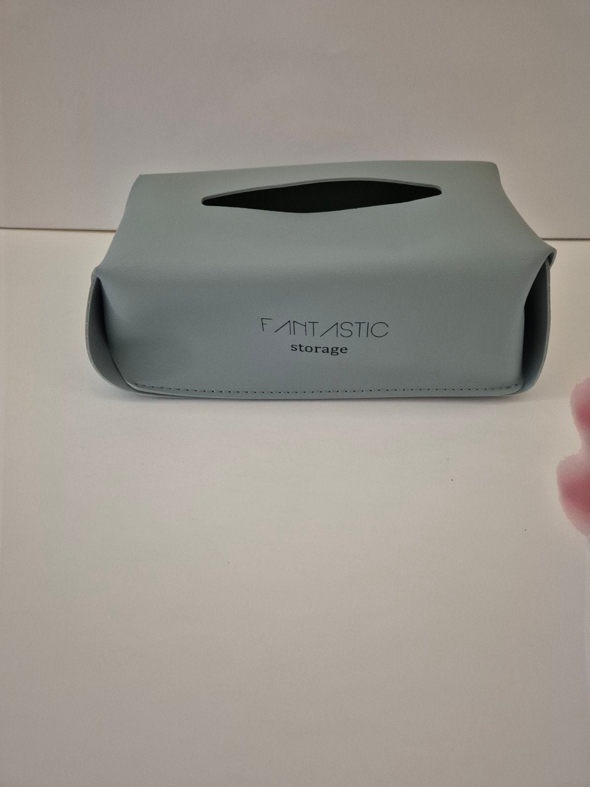 Lichtblauwe Tissuebox met Handvat - 'Fantastic Storage', Blauw, Verzenden, Kunststof, Zo goed als nieuw