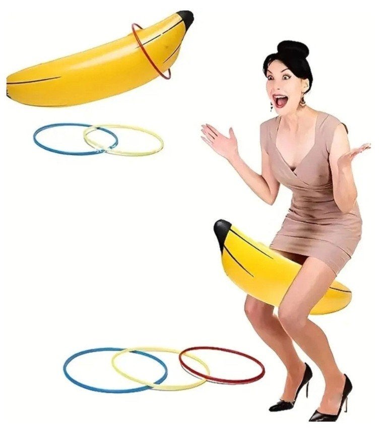 Opblaasbare Banaan Ringwerp Spel - Feest en Plezier!, Ophalen of Verzenden, Nieuw