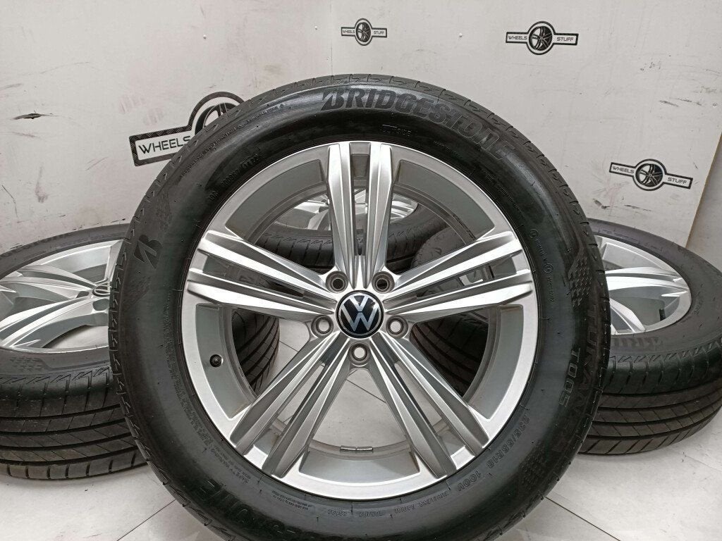 VW Tiguan Sebring lichtmetalen velgen 18 inch 5x112, Ophalen, Gebruikt, 18 inch, Banden en Velgen