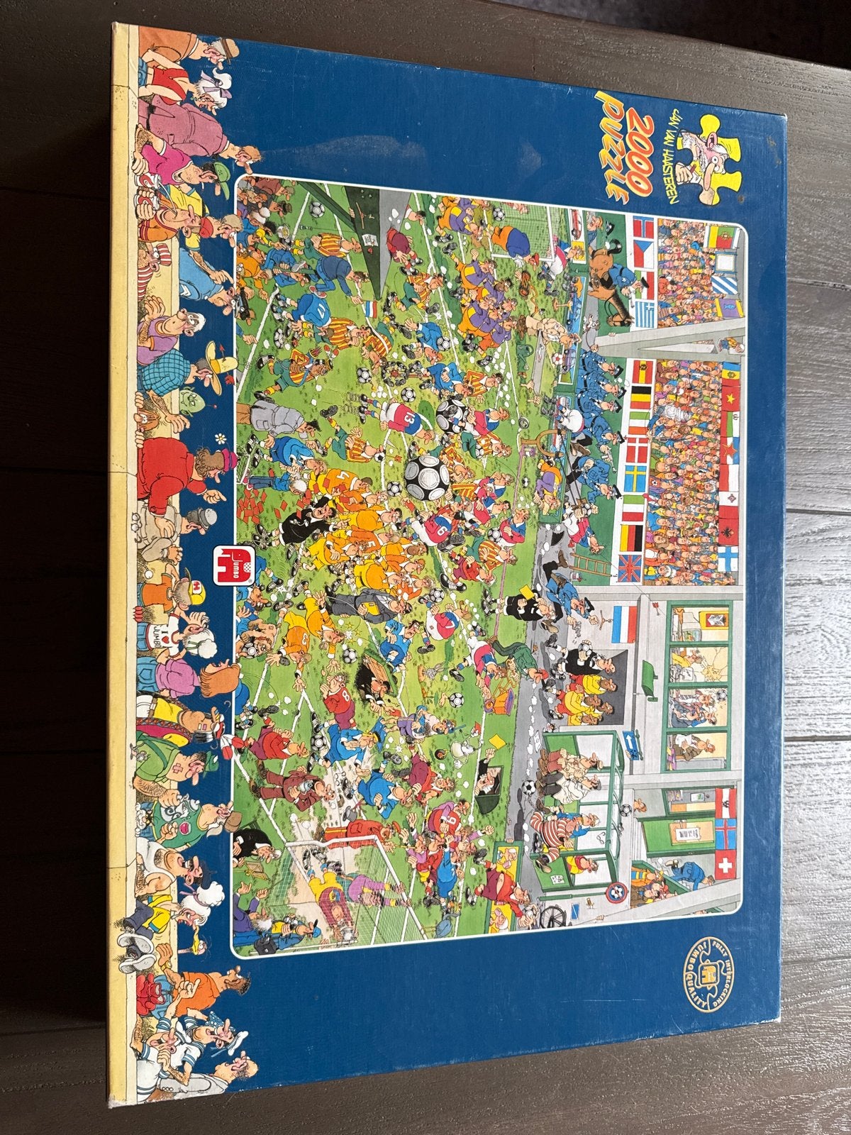 Jan van Haasteren legpuzzel - Voetbalstadion 2000 stukjes, Ophalen of Verzenden, Meer dan 1500 stukjes, Gebruikt, Legpuzzel