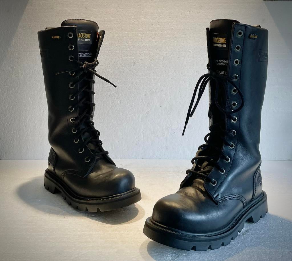 Blackstone survival boots / laarzen design gothic dames 38, Kleding | Dames, Schoenen, Ophalen of Verzenden, Zo goed als nieuw