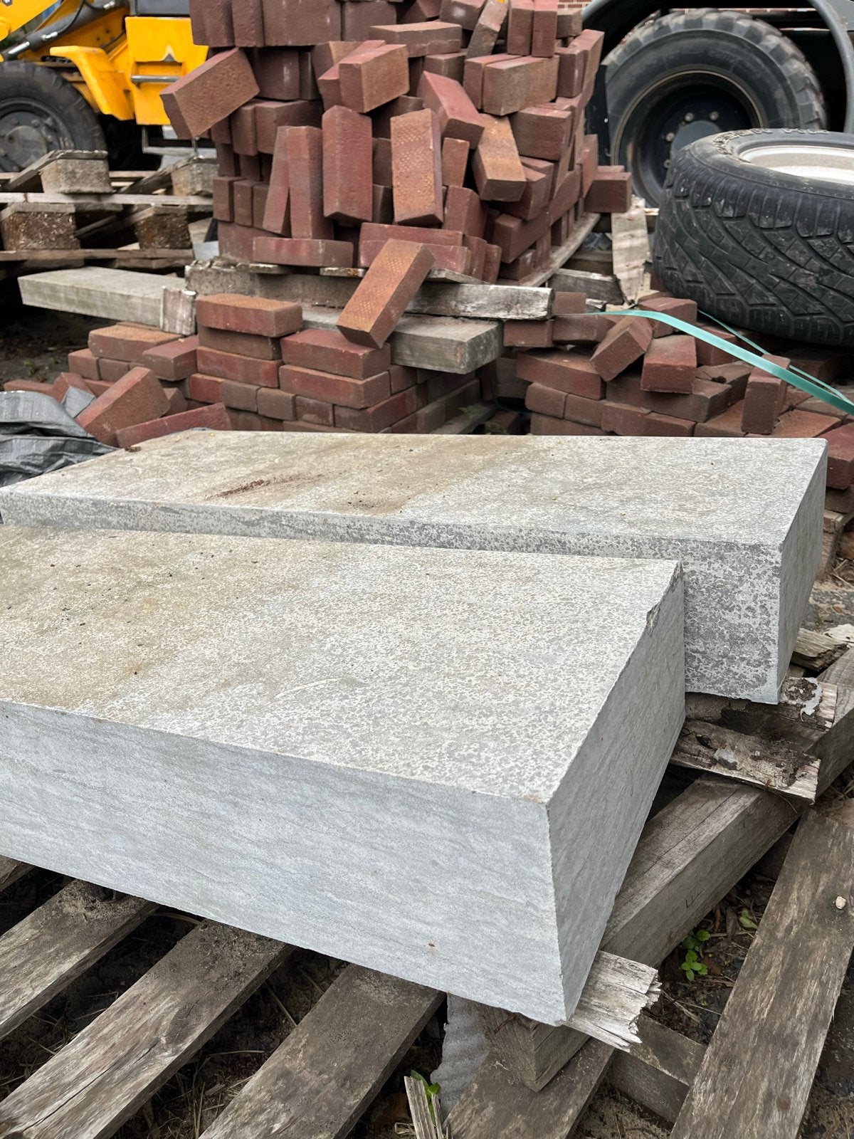 Grote betonnen tegels voor terras of pad traptreden, Ophalen, Gebruikt, Minder dan 5 m², Beton
