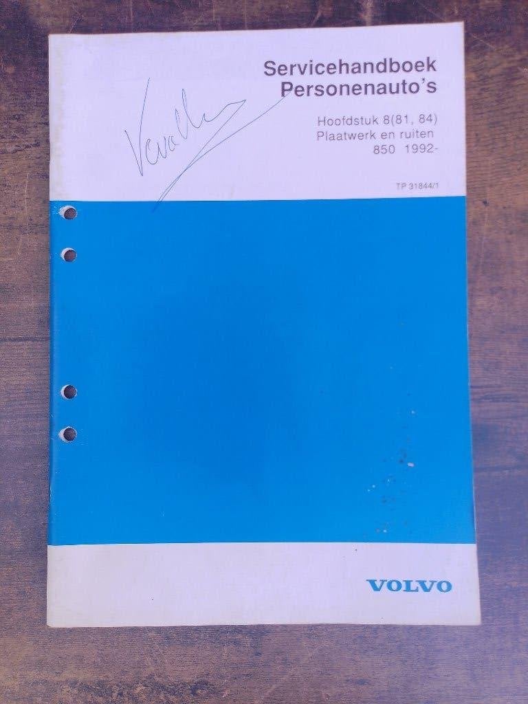 Volvo 850 werkplaatsboek Carrosserie plaatwerk ruiten, Ophalen of Verzenden, Gelezen, Volvo