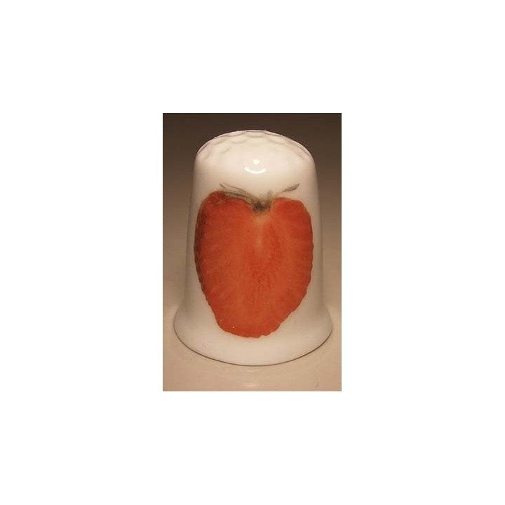 Aardbei Doorgesneden Vingerhoedje Porselein, Ophalen of Verzenden, Nieuw, Porselein, Nederland