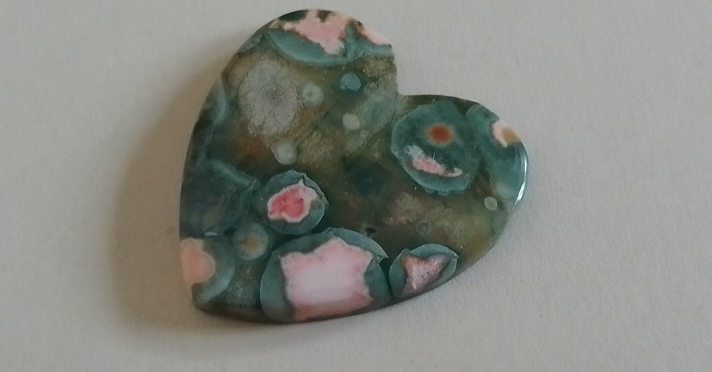 Groene Jaspis Hart - Uniek Mineraal, Verzenden, Mineraal