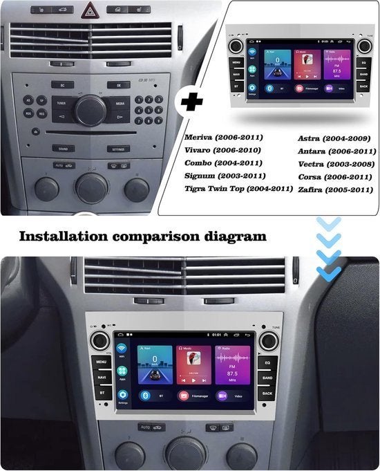 Android autoradio – Carplay radio – Bluetooth stereo, Corvance B.V., Verzenden, Nieuw, Corvancebol@gmail.com