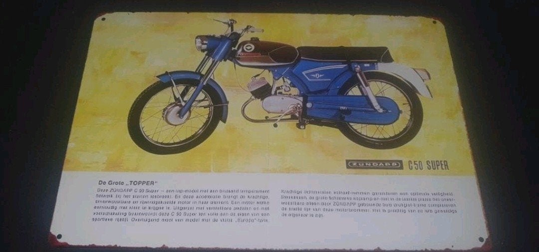 Wandbord perfect voor de liefhebber zundapp., Verzamelen, Merken en Reclamevoorwerpen, Ophalen of Verzenden, Reclamebord