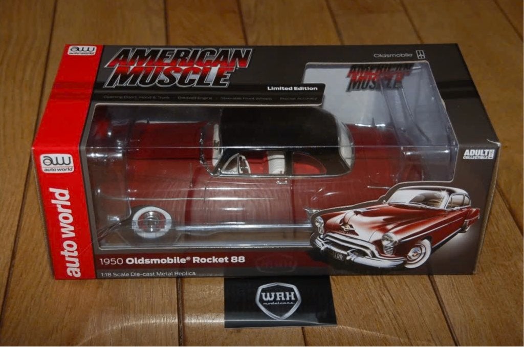 1:18 OLDSMOBILE ROCKET 88 Autoworld in box WRH, Verzenden, Zo goed als nieuw, Auto, Overige merken