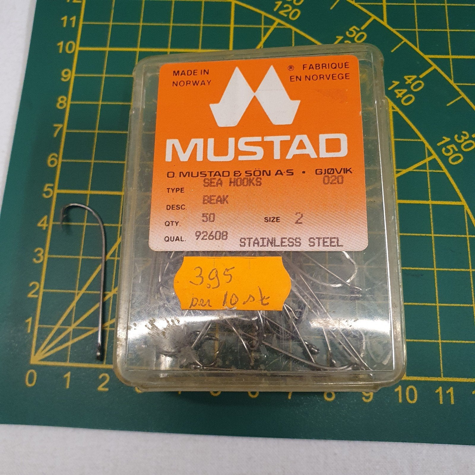 Mustad Zeeforel Haken - Maat 2, RVS,, Ophalen of Verzenden, Nieuw, Haak