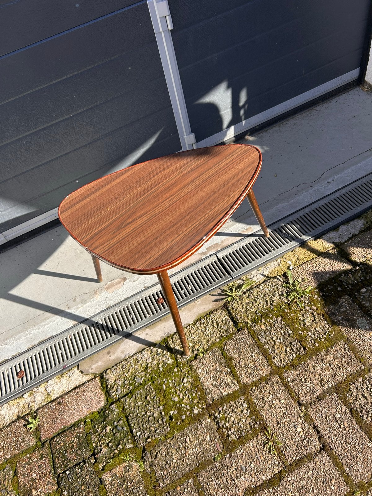 Vintage Formica bijzettafel - Jaren '60 design, Minder dan 55 cm, Gebruikt, ., .