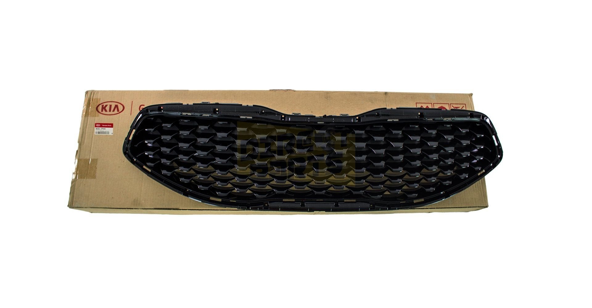 Kia Venga (2/15-3/19) voorbumpergrille boven (glanszwart) Or